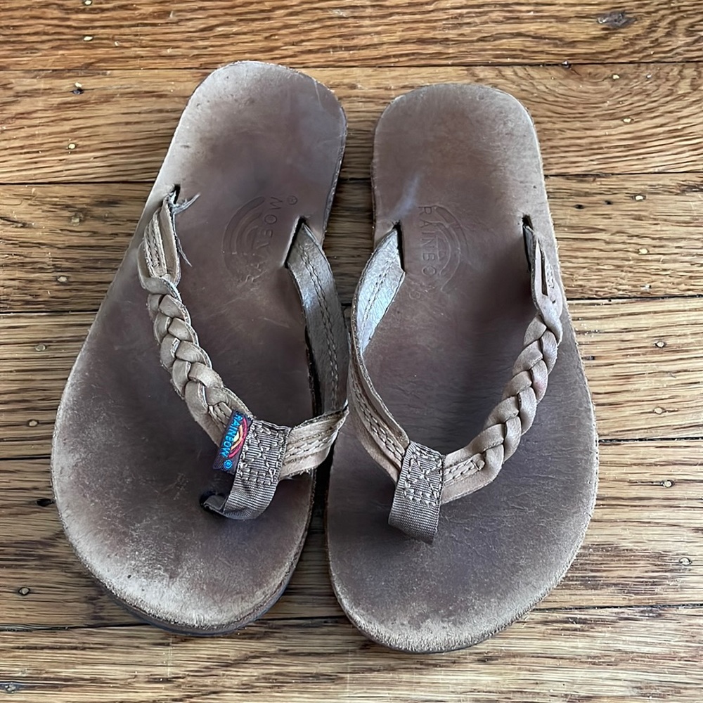 Kids Rainbow Flip Flops Size 11/12